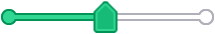 Green Circle Ended Line Slider